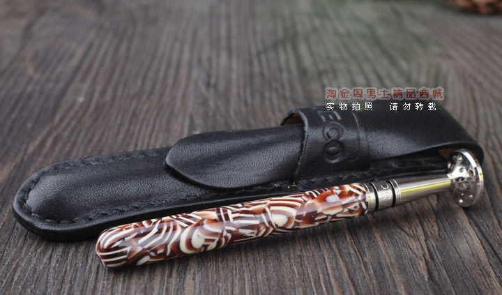 淘金周 8deco镂花防熄火烟斗压棒带通针  碾磨式 club多彩-4