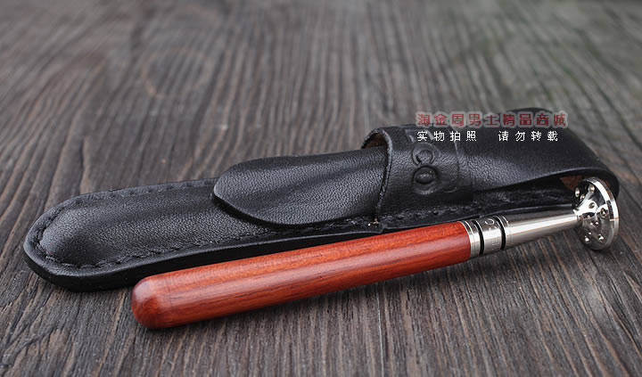 淘金周 8deco镂花防熄火烟斗压棒带通针  碾磨式 club花梨木-4