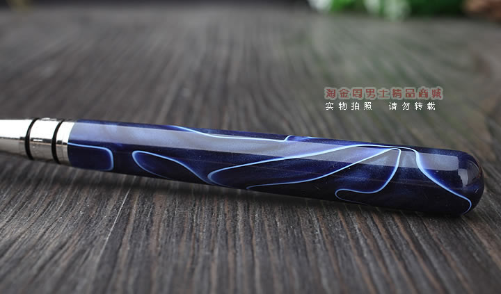 淘金周 8deco镂花防熄火烟斗压棒带通针  碾磨式 club蓝彩-1