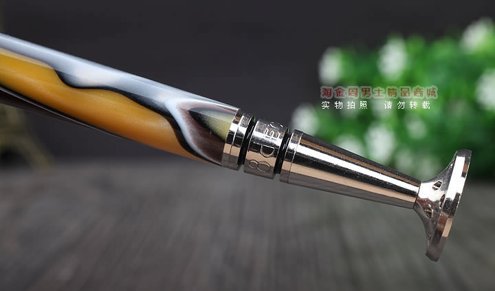 淘金周 8deco镂花防熄火烟斗压棒带通针  碾磨式 club黄彩-3