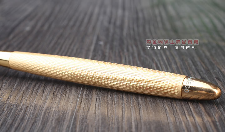 淘金周 8deco镂花防熄火烟斗压棒带通针  碾磨式 亚金-1